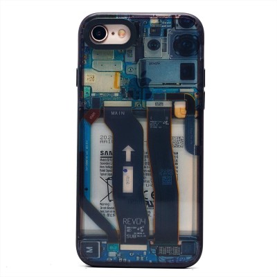 Чехол-накладка для Apple iPhone SE 2022  - (001) (многоцветный) - PC088