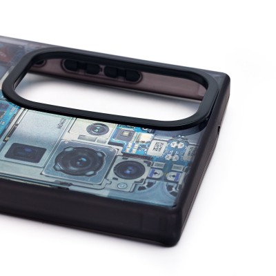 Чехол-накладка для Samsung Galaxy S23 Ultra - (001) (многоцветный) - PC088