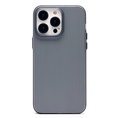 Чехол-накладка для Apple iPhone 14 Pro Max (матовый прозрачный/черный) - PC089 Чехол-накладка для Apple iPhone 14 Pro Max (матовый прозрачный/черный) - PC089