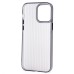 Чехол-накладка для Apple iPhone 14 Pro Max (матовый прозрачный/черный) - PC089 Чехол-накладка для Apple iPhone 14 Pro Max (матовый прозрачный/черный) - PC089