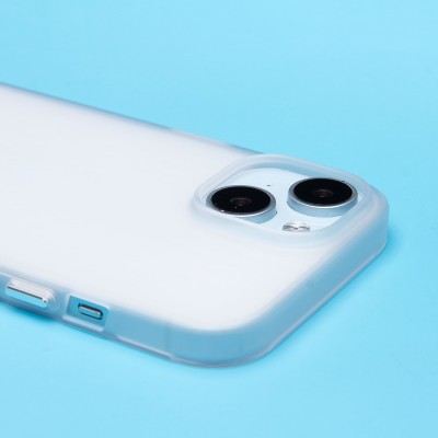 Чехол-накладка для Apple iPhone 15 (матовый прозрачный) - PC089