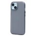 Чехол-накладка для Apple iPhone 15 (матовый прозрачный/черный) - PC089