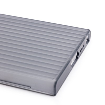 Чехол-накладка для Samsung Galaxy S23 Ultra (матовый прозрачный/черный) - PC089 Чехол-накладка для Samsung Galaxy S23 Ultra (матовый прозрачный/черный) - PC089