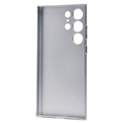 Чехол-накладка для Samsung Galaxy S23 Ultra (серебяный) - PC089