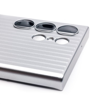 Чехол-накладка для Samsung Galaxy S23 Ultra (серебяный) - PC089