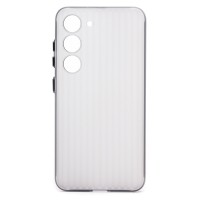 Чехол-накладка для Samsung Galaxy S23 (матовый прозрачный/черный) - PC089 Чехол-накладка для Samsung Galaxy S23 (матовый прозрачный/черный) - PC089