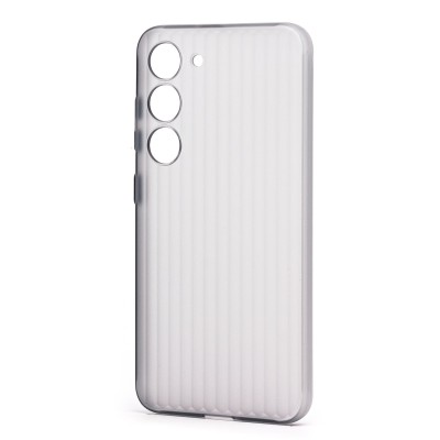 Чехол-накладка для Samsung Galaxy S23 (матовый прозрачный/черный) - PC089 Чехол-накладка для Samsung Galaxy S23 (матовый прозрачный/черный) - PC089