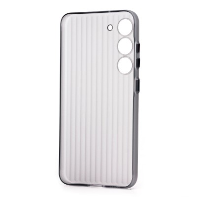 Чехол-накладка для Samsung Galaxy S23 (матовый прозрачный/черный) - PC089 Чехол-накладка для Samsung Galaxy S23 (матовый прозрачный/черный) - PC089