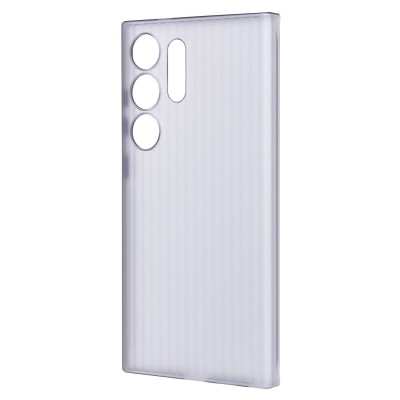 Чехол-накладка для Samsung Galaxy S24 Ultra (матовый прозрачный/черный) - PC089