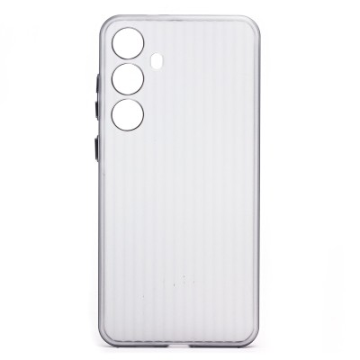 Чехол-накладка для Samsung Galaxy S24 (матовый прозрачный/черный) - PC089 Чехол-накладка для Samsung Galaxy S24 (матовый прозрачный/черный) - PC089