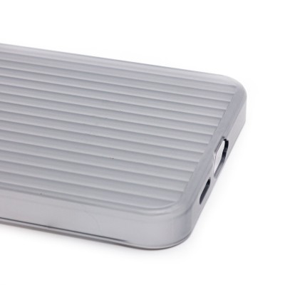 Чехол-накладка для Samsung Galaxy S24+ (матовый прозрачный/черный) - PC089