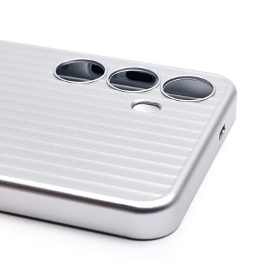 Чехол-накладка для Samsung Galaxy S24+ (серебяный) - PC089