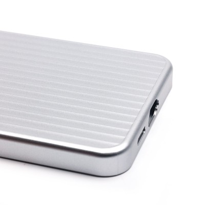 Чехол-накладка для Samsung Galaxy S24+ (серебяный) - PC089