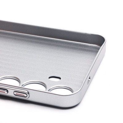 Чехол-накладка для Samsung Galaxy S24+ (серебяный) - PC089