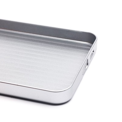 Чехол-накладка для Samsung Galaxy S24+ (серебяный) - PC089