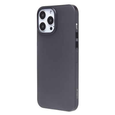 Чехол-накладка для Apple iPhone 13 Pro Max (матовый прозрачный/черный) - PC091