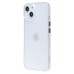 Чехол-накладка для Apple iPhone 14/iPhone 13 (матовый прозрачный/белый) - PC091