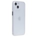 Чехол-накладка для Apple iPhone 14/iPhone 13 (матовый прозрачный/белый) - PC091