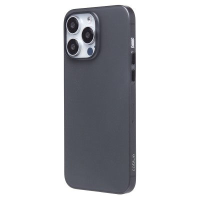 Чехол-накладка для Apple iPhone 15 Pro Max (матовый прозрачный/черный) - PC091