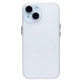 Чехол-накладка для Apple iPhone 15 (матовый прозрачный/белый) - PC091