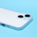 Чехол-накладка для Apple iPhone 15 (матовый прозрачный/белый) - PC091