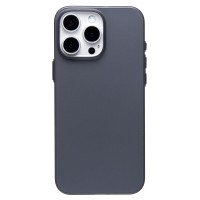 Чехол-накладка для Apple iPhone 16 Pro Max (матовый прозрачный/черный) - PC091