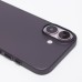 Чехол-накладка для Apple iPhone 16 (матовый прозрачный/черный) - PC091