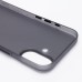 Чехол-накладка для Apple iPhone 16 (матовый прозрачный/черный) - PC091
