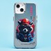 Чехол-накладка для Apple iPhone 13 (енот) (прозрачный) - PC092