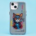 Чехол-накладка для Apple iPhone 14 (кот) (прозрачный) - PC092