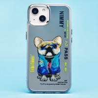 Чехол-накладка для Apple iPhone 14 (собака) (прозрачный) - PC092 Чехол-накладка для Apple iPhone 14 (собака) (прозрачный) - PC092