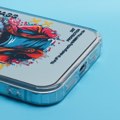 Чехол-накладка для Apple iPhone 15 Pro Max (кот) (прозрачный) - PC092