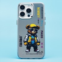 Чехол-накладка для Apple iPhone 15 Pro Max (мишка) (прозрачный) - PC092 Чехол-накладка для Apple iPhone 15 Pro Max (мишка) (прозрачный) - PC092