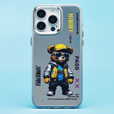 Чехол-накладка для Apple iPhone 15 Pro Max (мишка) (прозрачный) - PC092
