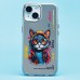 Чехол-накладка для Apple iPhone 15 (кот) (прозрачный) - PC092