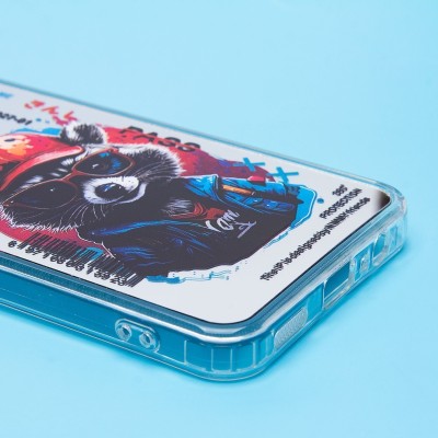 Чехол-накладка для Honor X7b (енот) (прозрачный) - PC092