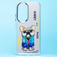 Чехол-накладка для Honor X7b (собака) (прозрачный) - PC092