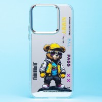 Чехол-накладка для Honor X8b (мишка) (прозрачный) - PC092