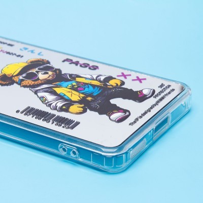 Чехол-накладка для Honor X9b (мишка) (прозрачный) - PC092