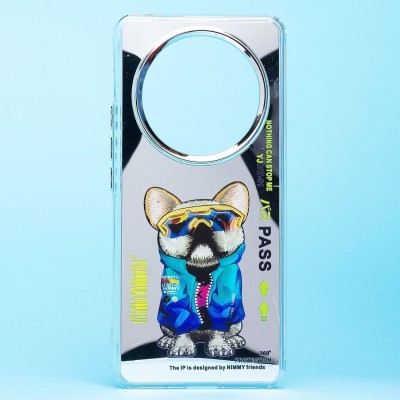 Чехол-накладка для Honor X9b (собака) (прозрачный) - PC092