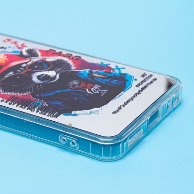 Чехол-накладка для Realme C67 4G (енот) (прозрачный) - PC092