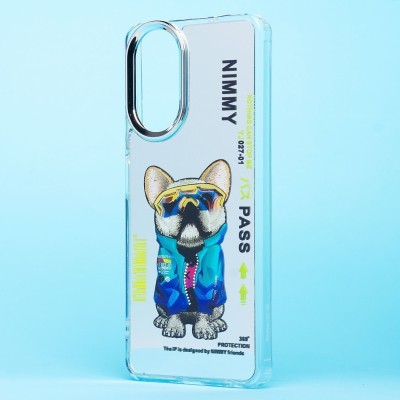 Чехол-накладка для Realme C67 4G (собака) (прозрачный) - PC092