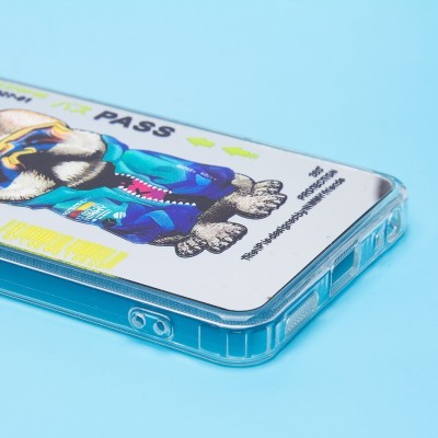 Чехол-накладка для Realme C67 4G (собака) (прозрачный) - PC092