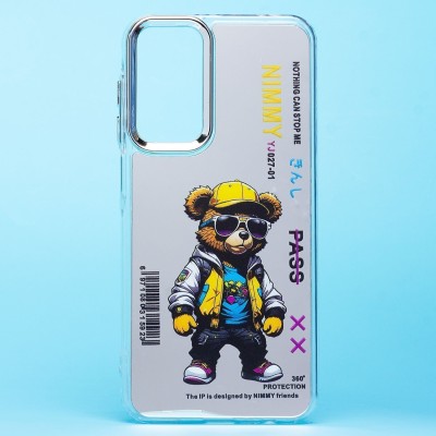 Чехол-накладка для Samsung Galaxy A15 5G (мишка) (прозрачный) - PC092