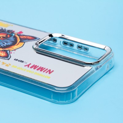 Чехол-накладка для Samsung Galaxy A35 (кот) (прозрачный) - PC092