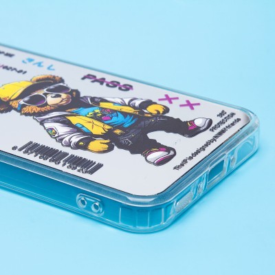 Чехол-накладка для Samsung Galaxy A35 (мишка) (прозрачный) - PC092