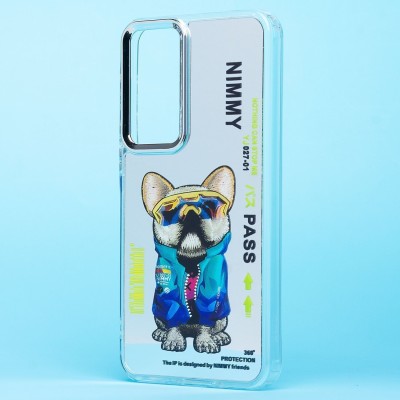Чехол-накладка для Samsung Galaxy A35 (собака) (прозрачный) - PC092