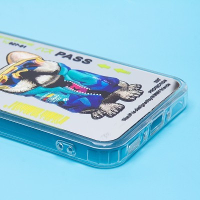 Чехол-накладка для Samsung Galaxy A35 (собака) (прозрачный) - PC092