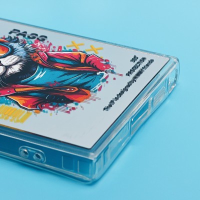 Чехол-накладка для Samsung Galaxy S23 Ultra (кот) (прозрачный) - PC092 Чехол-накладка для Samsung Galaxy S23 Ultra (кот) (прозрачный) - PC092