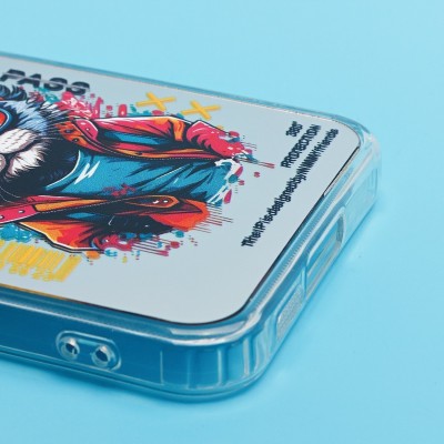 Чехол-накладка для Samsung Galaxy S23FE (кот) (прозрачный) - PC092